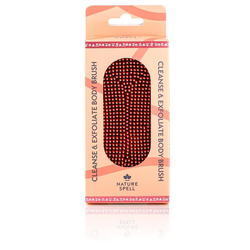 Nature Spell Unisex Cleanse & Exfoliate Body Brush in Pink Pink One Size female