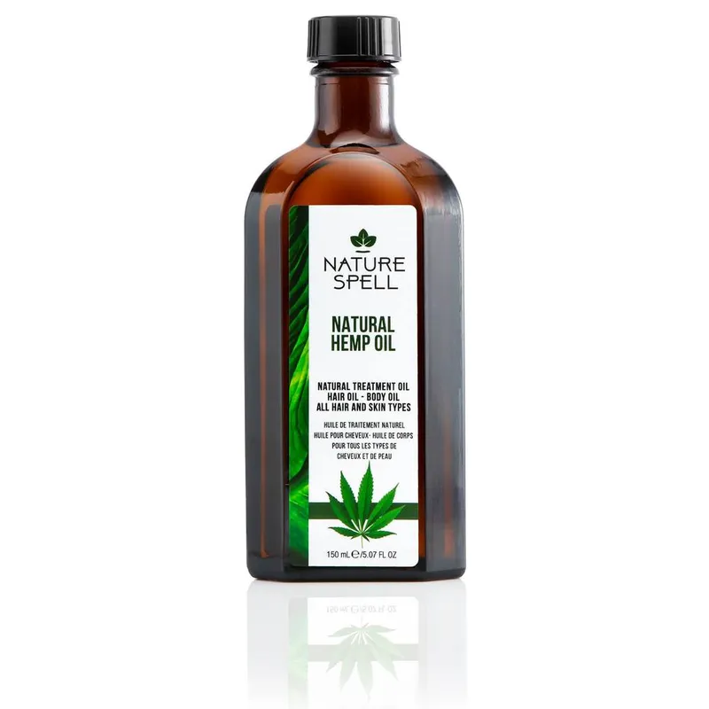 Nature Spell Hemp Oil for Hair & Skin in Orange Orange
