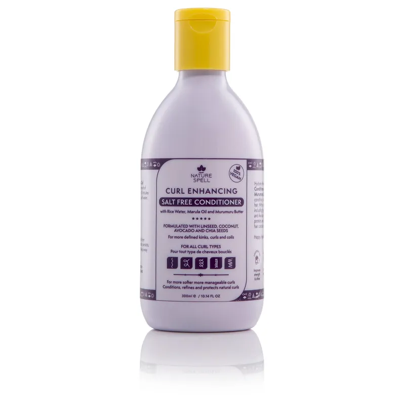 Nature Spell Curl Enhancing Salt Free Conditioner 300ml in Clear - Clear