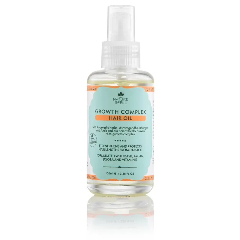 Nature Spell Growth Complex Hair Growth Oil 100ml in Clear - Clear