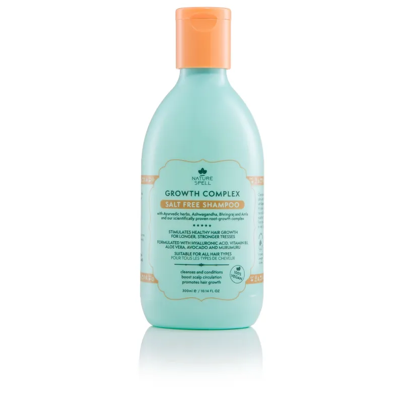 Nature Spell Growth Complex Salt Free Shampoo 300ml in Clear - Clear