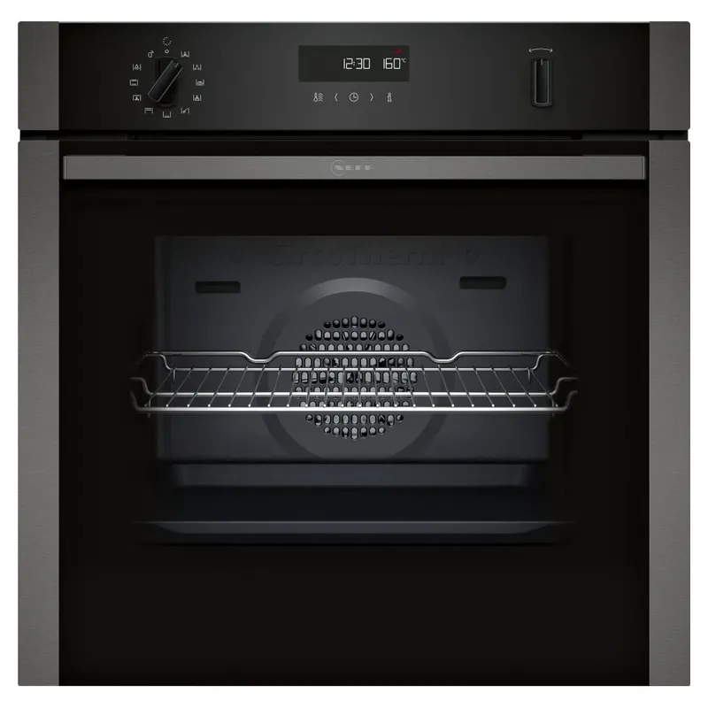 Neff B2ACH7AG7B N50 CircoTherm Pyrolytic Multifunction Single Oven - Graphite