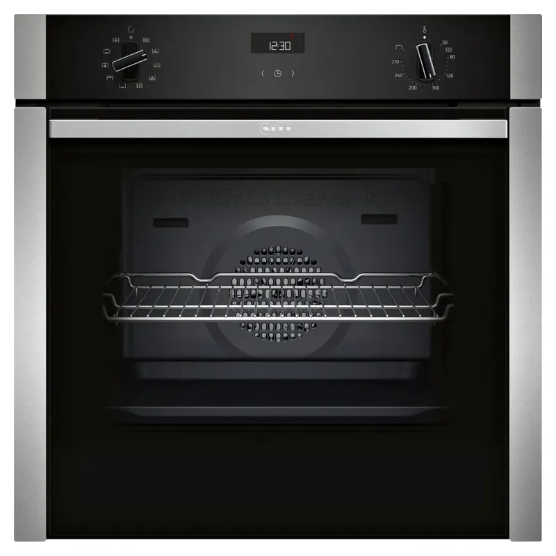 Neff B3ACE4AN3B N50 CircoTherm Single Oven SlideAway Door - Stainless Steel