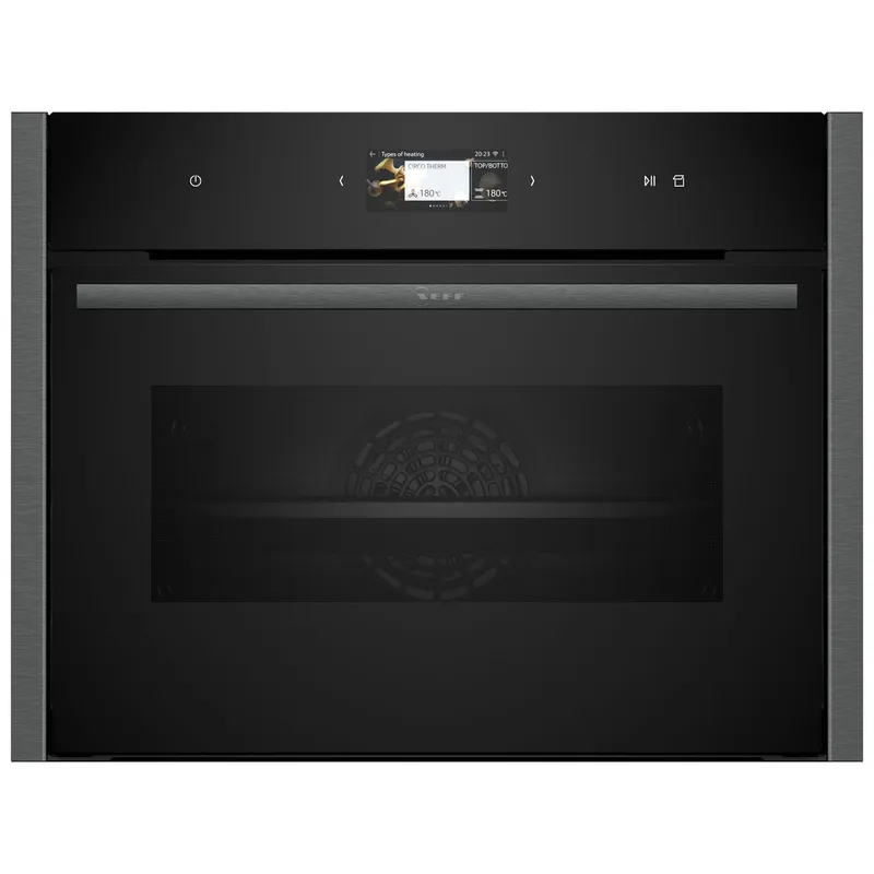 Neff N90 C24FS31G0B Wifi Connected Built In Compact Electric Single Oven - Graphite - A+ Rated, Graphite