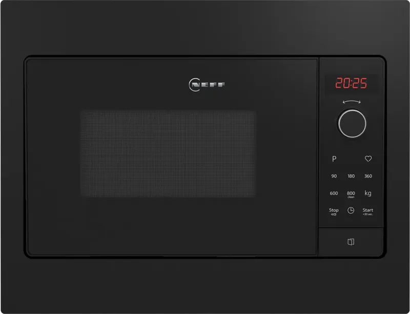 Neff N30 HLAWG25S3B Black Built-In Microwave Oven