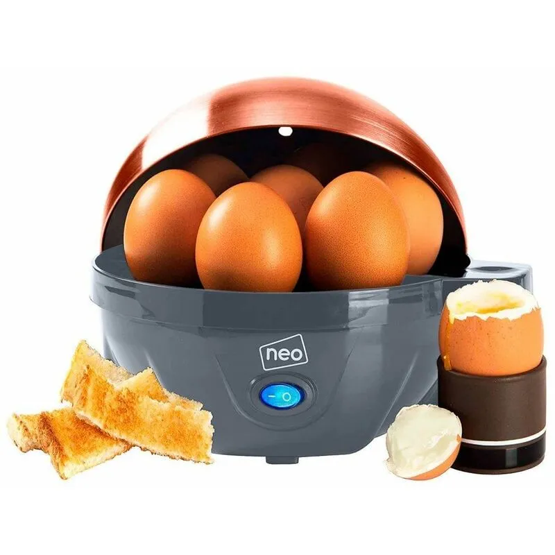 Neo Direct Neo Grey and Copper Electric Egg Boiler Poacher and Steamer
