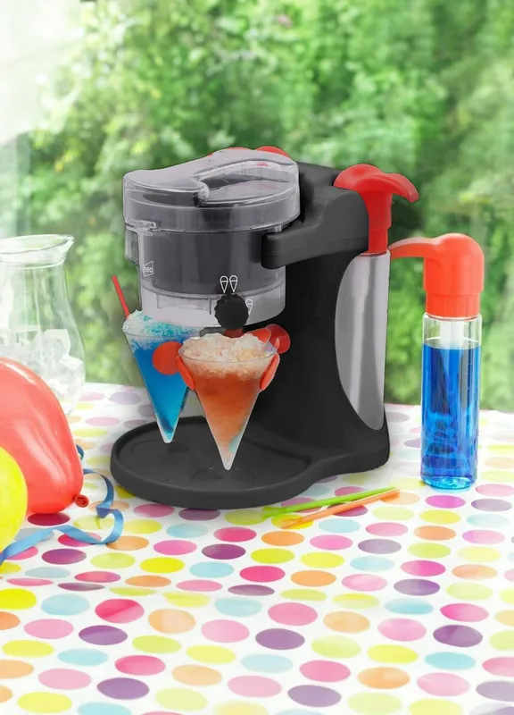 Neo Ice Snow Cone Slushy Maker Machine in Black Black