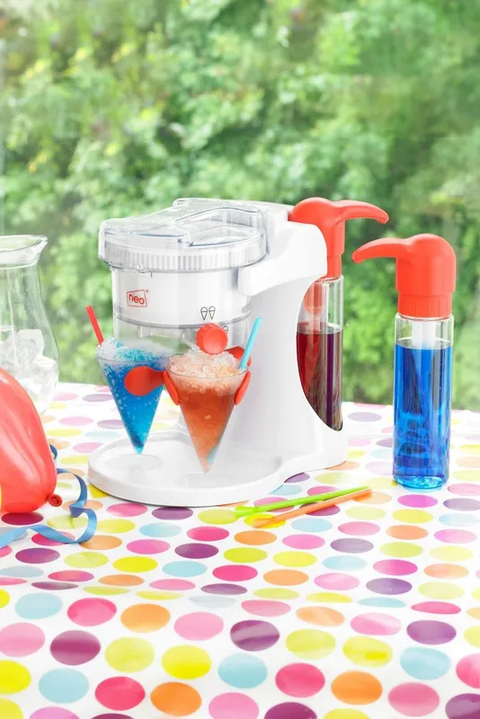 Neo Ice Snow Cone Slushy Maker Machine in White White