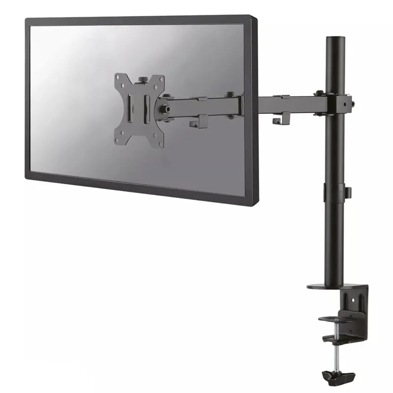 Neomounts Fpma-D550BLACK 10-32" Full Motion Desk Mount Clamp & Grommet Single Monitor Arm - Black