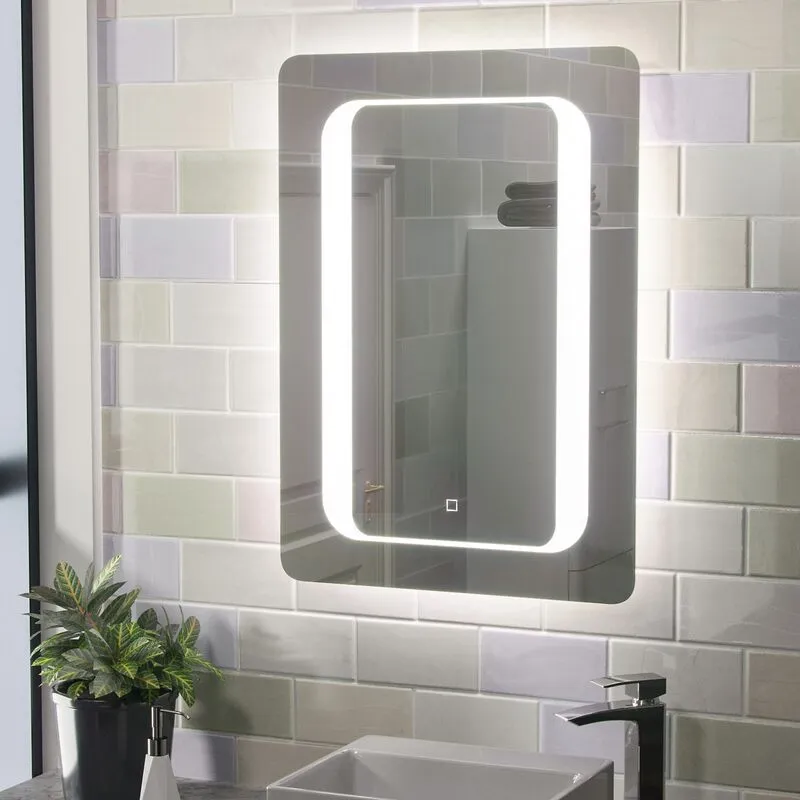 Nes Home - Mia Illuminated led Bathroom Mirror with Anti Fog and Touch Switch