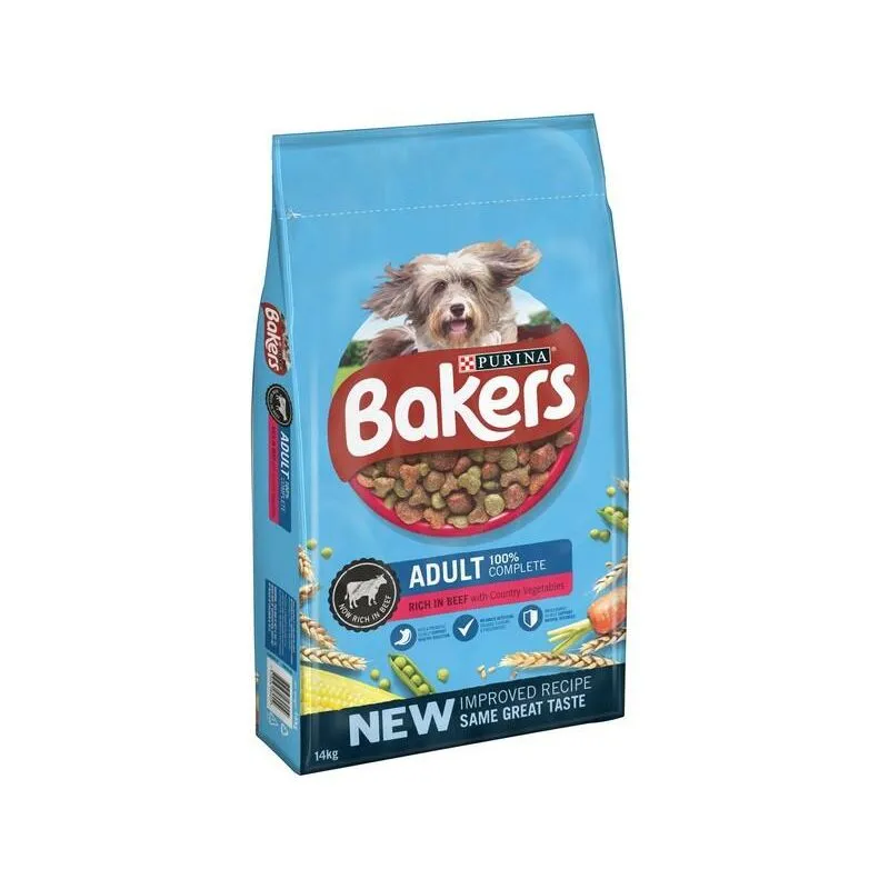 Bakers Adult Rich in Beef with Country Vegetables - 14kg