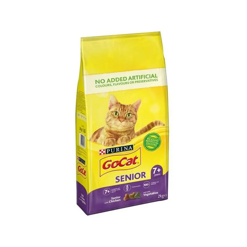 Go-Cat Senior Chicken, Rice & Vegetables - 2kg