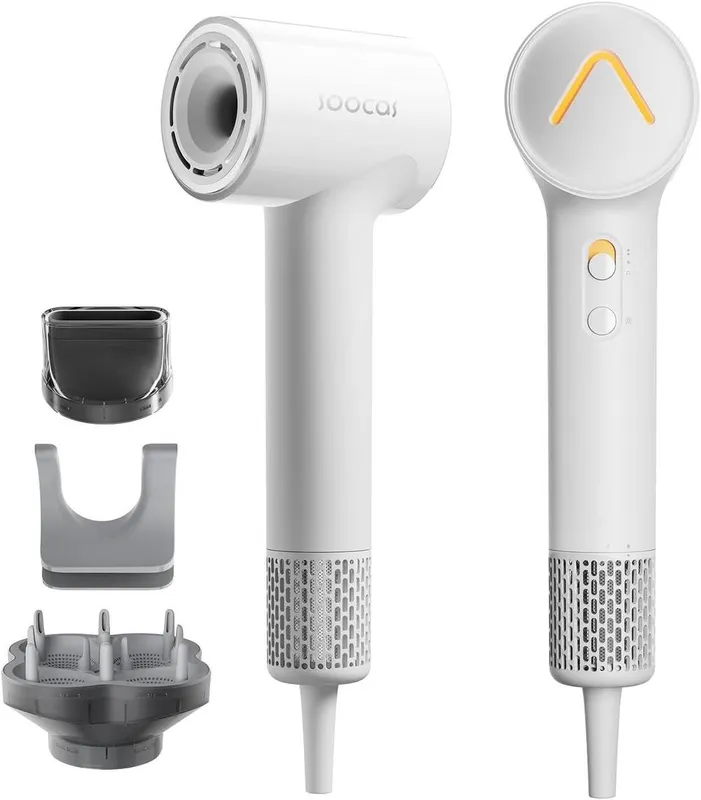netfurniture Unisex Soocas Nova High Speed Hair Dryer 5 Min Fast Dry in White White female