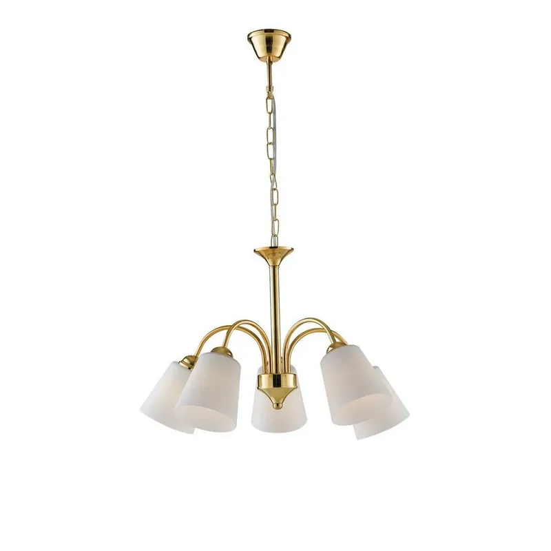 Netlighting 5 Light Multi Arm Pendant Ceiling Light Gold 14cm Gold