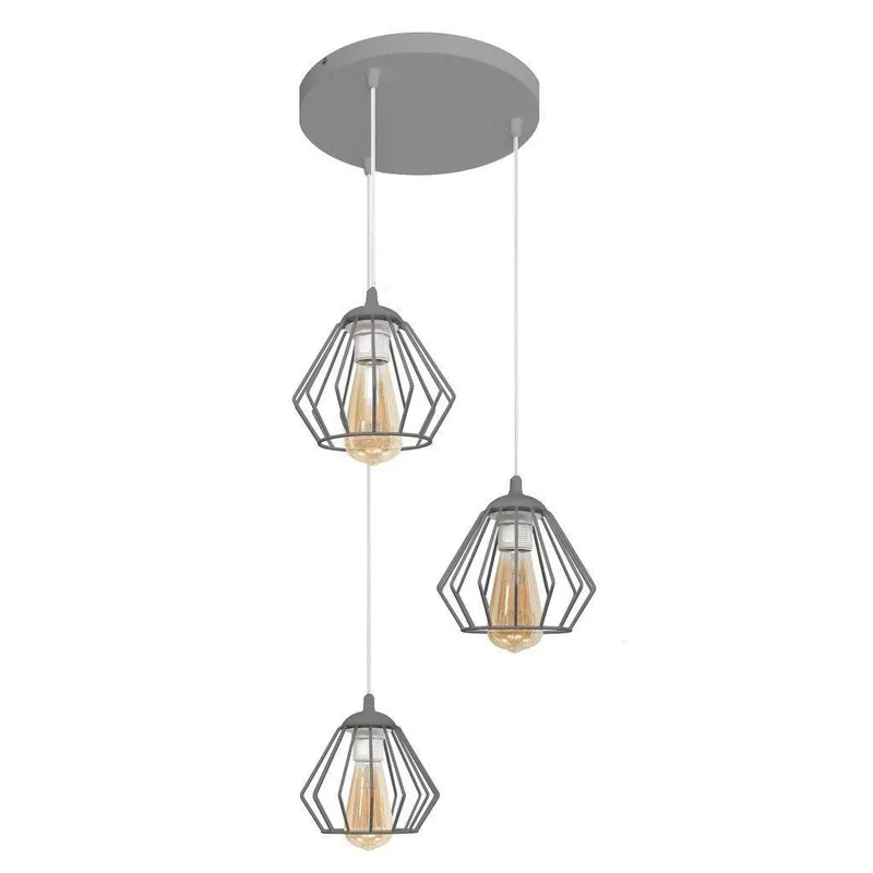 Netlighting Agat Cluster Pendant Ceiling Light Grey 38cm Grey