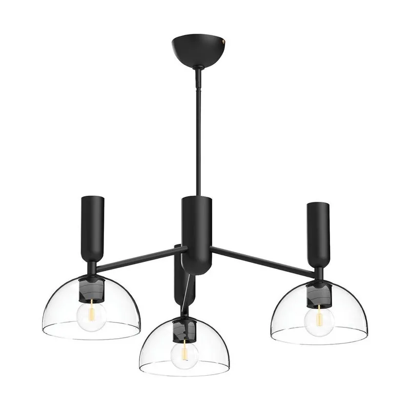Netlighting Alora Mood Jude Multi Arm Pendant Matt Black 3x E27 Black