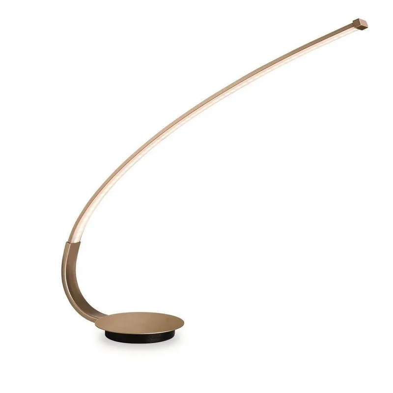 Netlighting Arco LED 1 Light Table Lamp Champagne Gold Gold