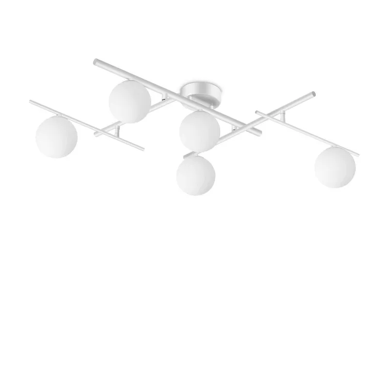 Netlighting Atlas 5 Light Globe Ceiling Light White White
