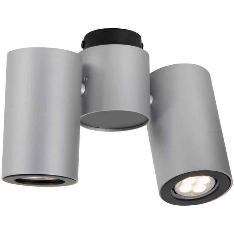 Netlighting Barro Twin Spotlight Silver Silver