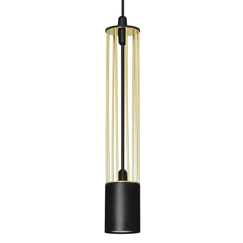 Netlighting Bars Slim Pendant Ceiling Light Black Gold 10cm Black