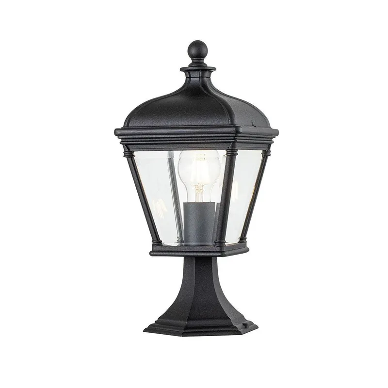 Netlighting Bayview Outdoor Pedestal Light Black IP44 Black