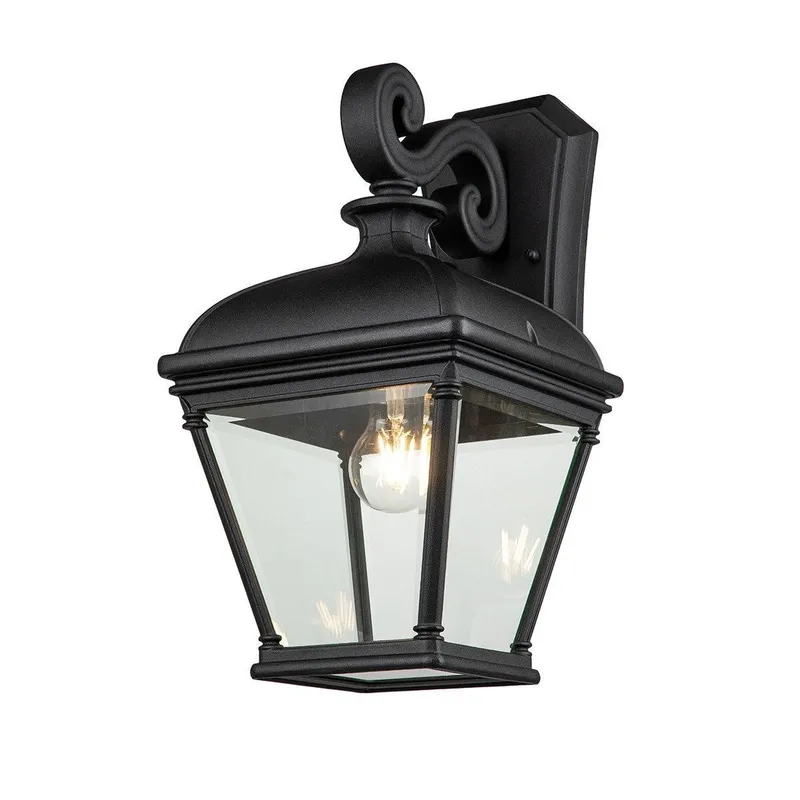 Elstead Lighting Bayview Outdoor Wall Lantern Black, IP44