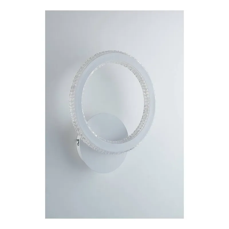 Netlighting Bryant Integrated LED Circular Crystal Wall Lamp 4000K in White White
