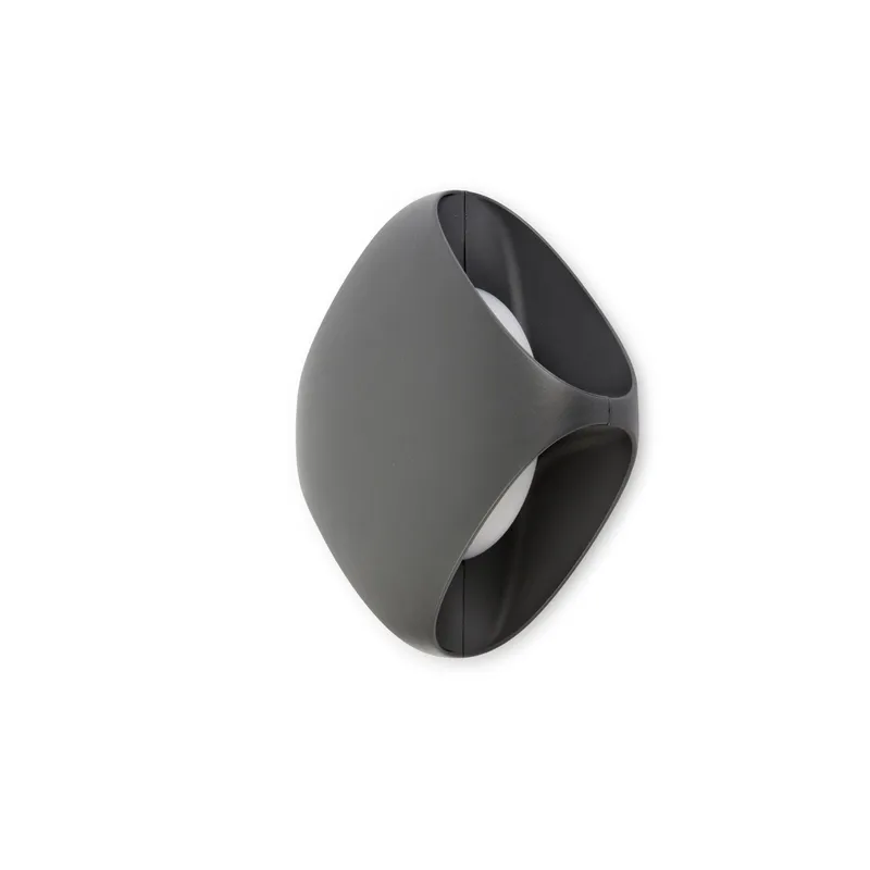 Netlighting Bu LED Outdoor Wall Light White Dark Grey IP65 Grey