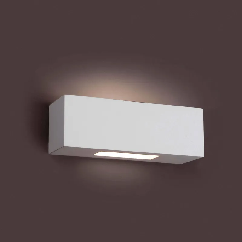 Faro Lighting Cheras 1 Light Indoor Wall Light White Plaster, G9