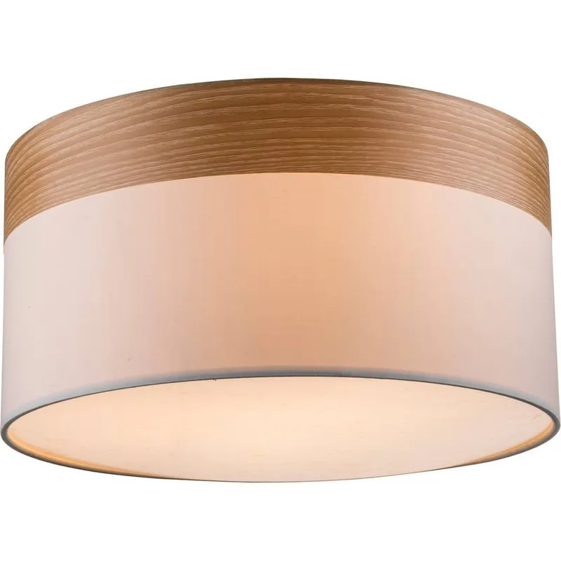 Globo Lighting Chipsy Cylindrical Ceiling Light Nickel Matt 3x E27