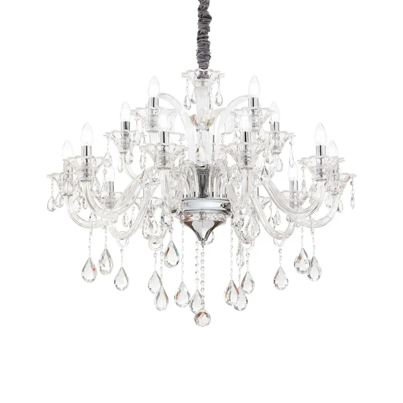Netlighting Colossal 15 Light Chandelier Clear Glass E14 Clear