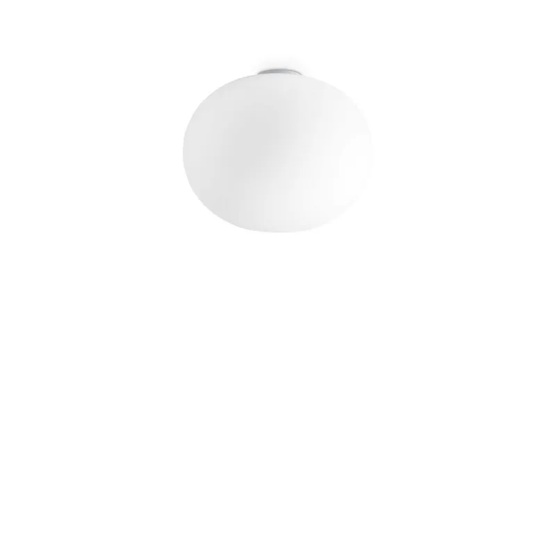 Ideal Lux Lighting Cotton Globe Ceiling Light White 40cm