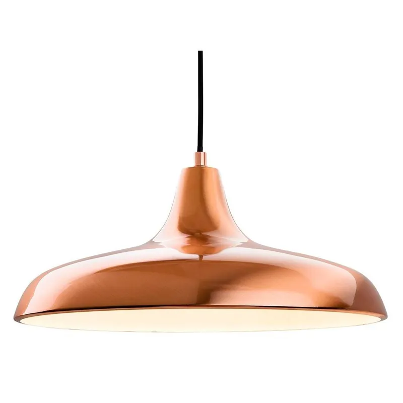 Netlighting Curtis 1 Light Dome Ceiling Pendant Brushed Copper E27 Copper