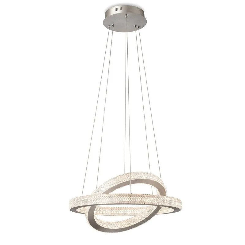 Netlighting Diamond LED Pendant Light Aluminium with Prismatic Diffuser in Grey Grey