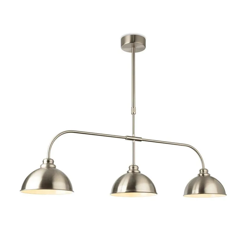 Firstlight Lighting Eagle Bar Pendant Light Brushed Steel