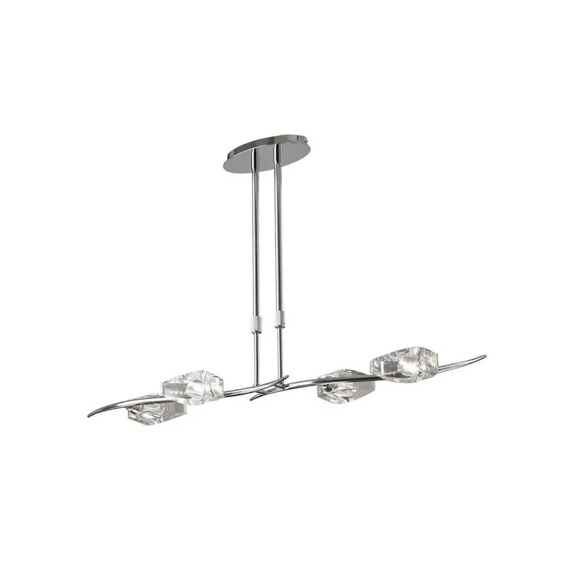 Netlighting Eclipse Telescopic 4 Light G9 Bar Polished Chrome in Grey Grey