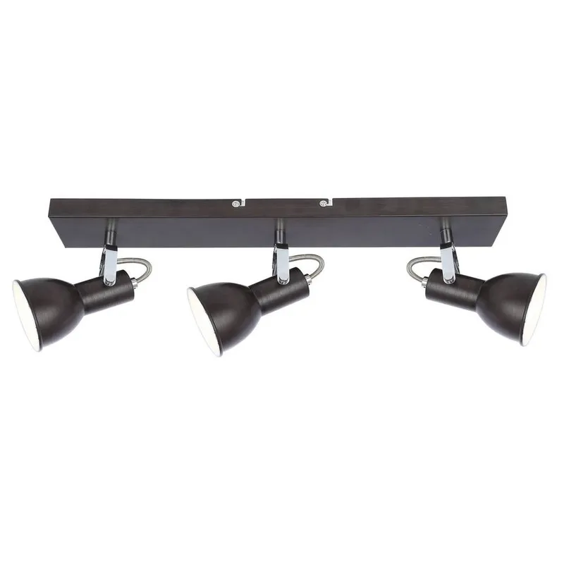 Netlighting Fargo Ceiling Spotlight Bar Brown 3x E14 Brown