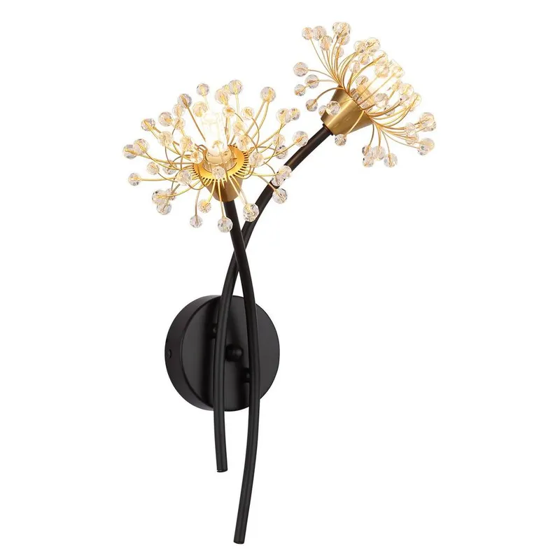 Netlighting Fiore Wall Lamp Matt Black 2x G9 Black