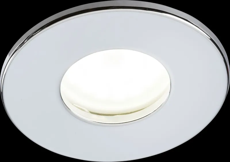 Netlighting Fixed GU10 FireRated Downlight Chrome 230V IP65 35W in Grey Grey