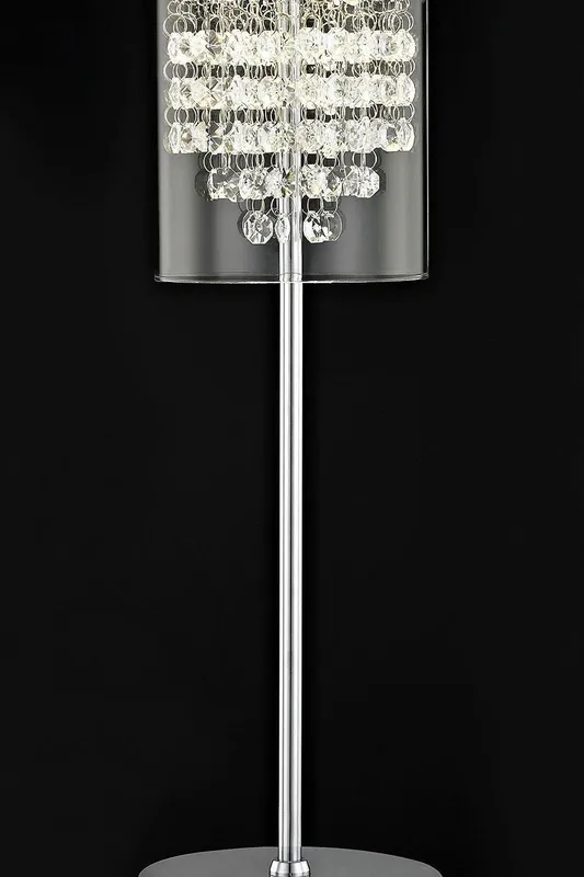 Netlighting Florina LED Chrome Table Lamp in Grey Grey