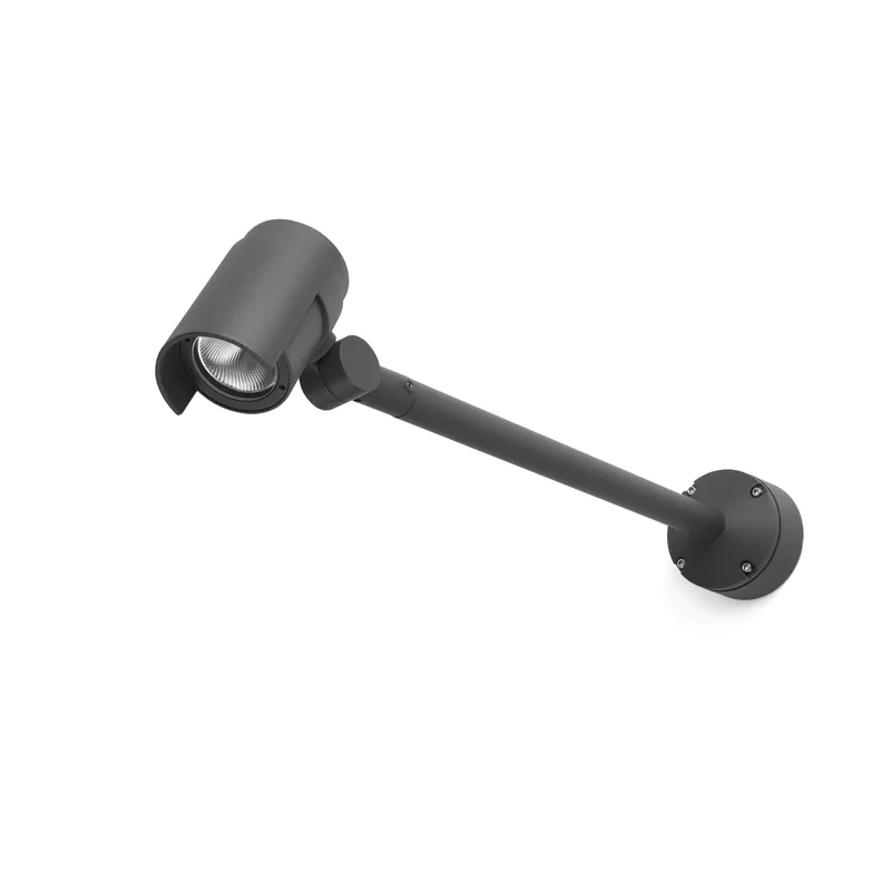 Netlighting Foc LED Outdoor Wall Spotlight Dark Grey IP65 Dark Grey
