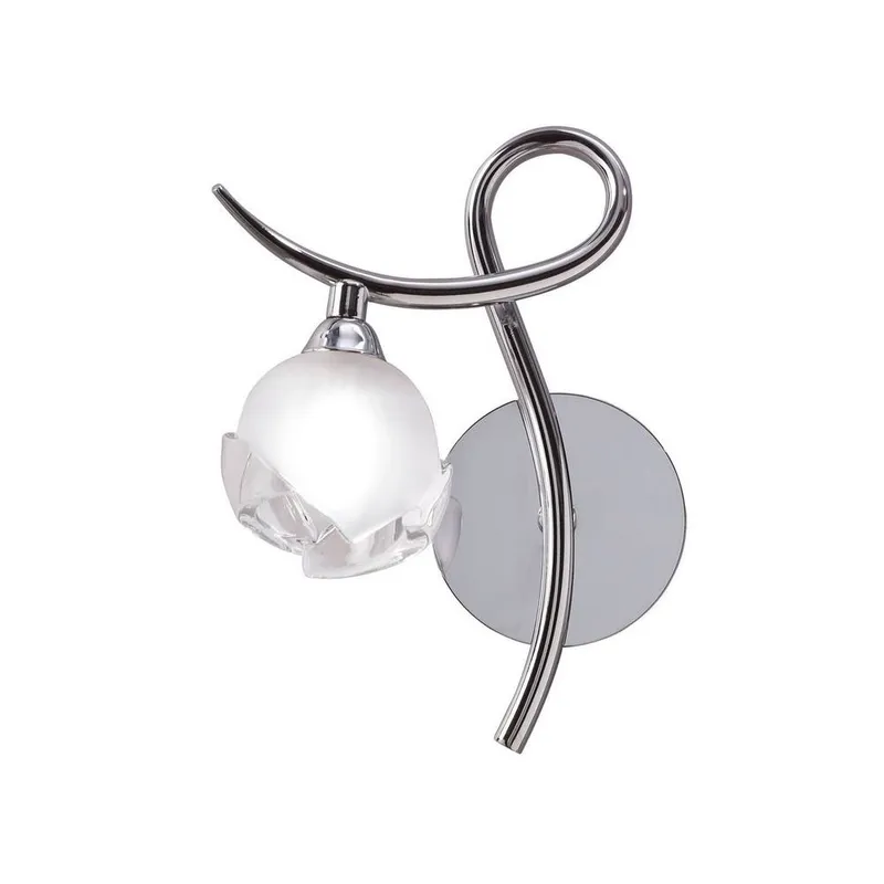 Inspired Lighting Fragma Wall Lamp Left Switched 1 Light G9, Polished Chrome