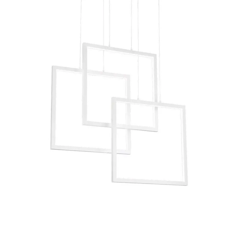 Netlighting Frame LED Decorative Integrated Pendant Light White 83000K White