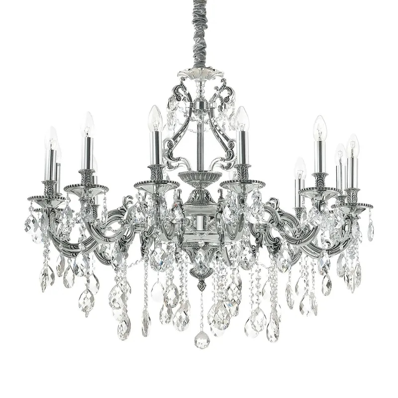 Netlighting Gioconda 12 Light Pendant Light Silver Silver