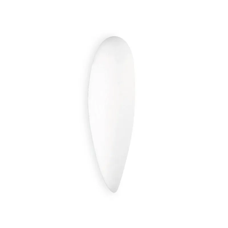 Netlighting Glass 460Mm Flush Wall Fixture White E27 100W White
