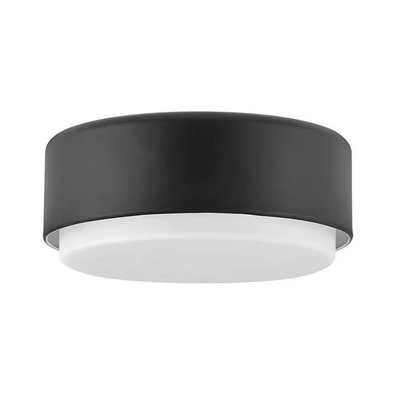Netlighting Hinkley Cedric Cylindrical Ceiling Light Contemporary Black 2x E27 Black
