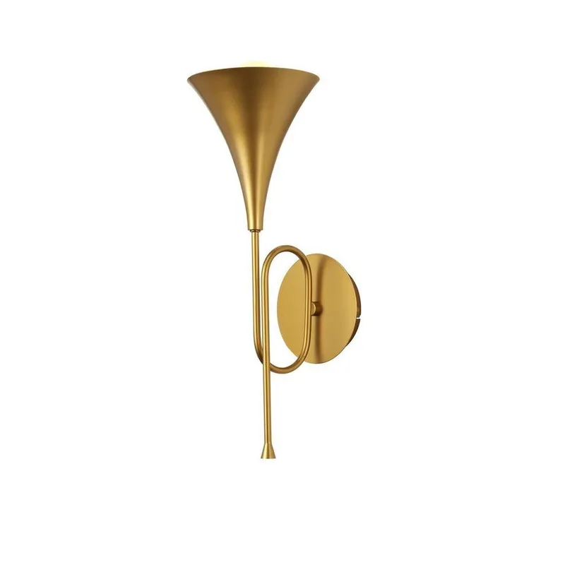 Inspired Lighting Jazz Wall Lamp, Gold Painting