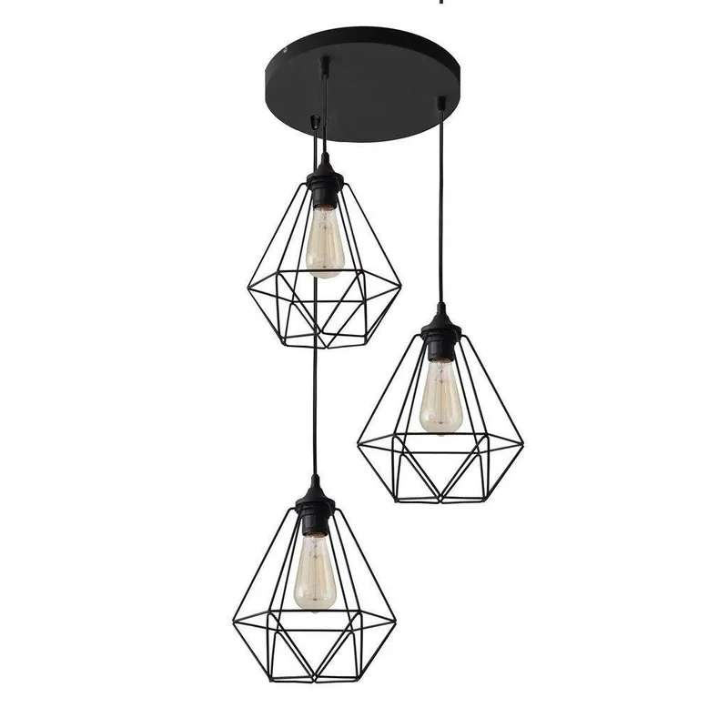 Netlighting Karo Cluster Pendant Ceiling Light Black 32cm Black