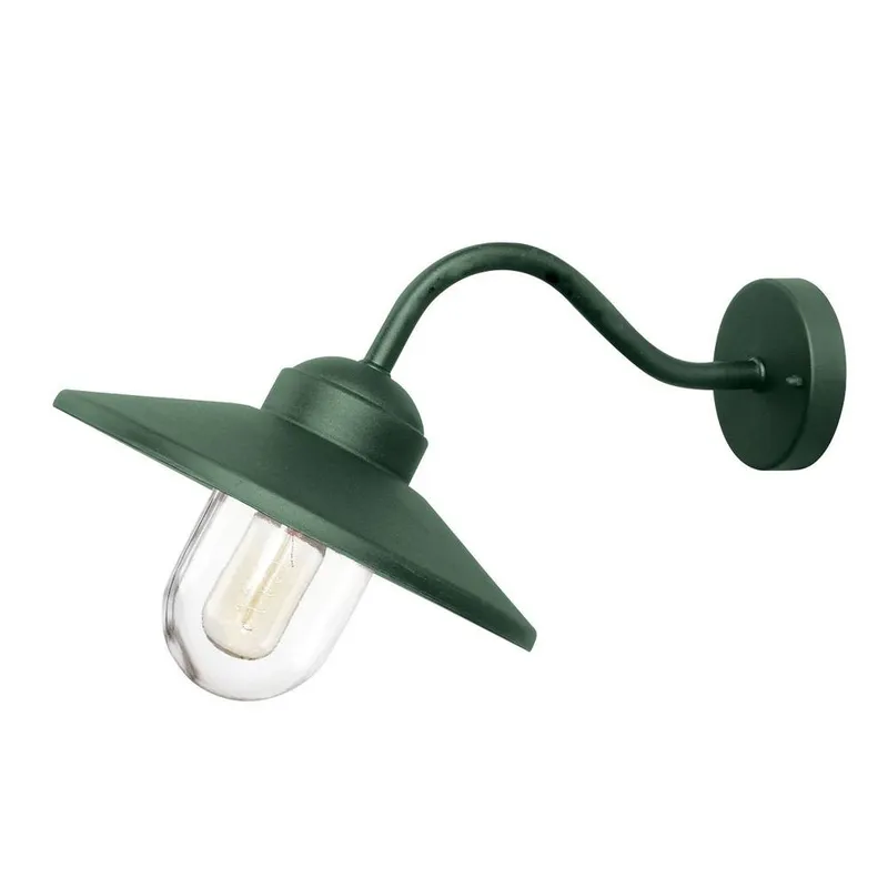 Elstead Lighting Klampenborg 1 Light Outdoor Wall Lantern Fir Green IP44