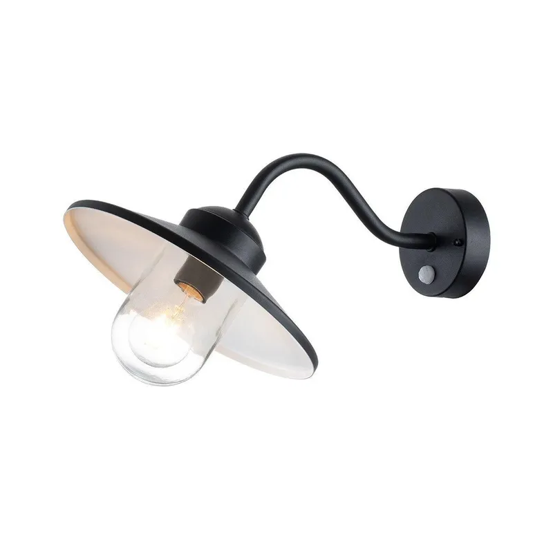 Netlighting Klampenborg Outdoor Dome Wall Lamp Black IP44 Black
